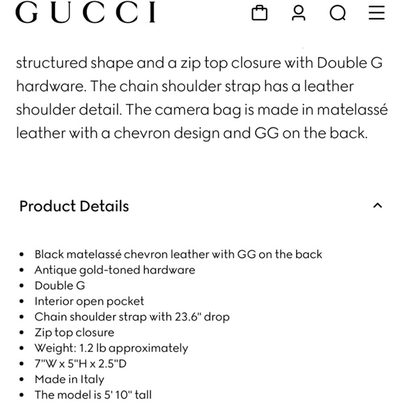 Gucci GG Marmont Small Matelasse Leather crossbody - Picture 2 of 9